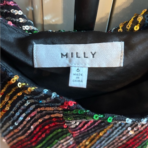 Milly Multicolor Sequin Top SPARKLING ! Bling! HOLIDAY - Picture 4 of 4